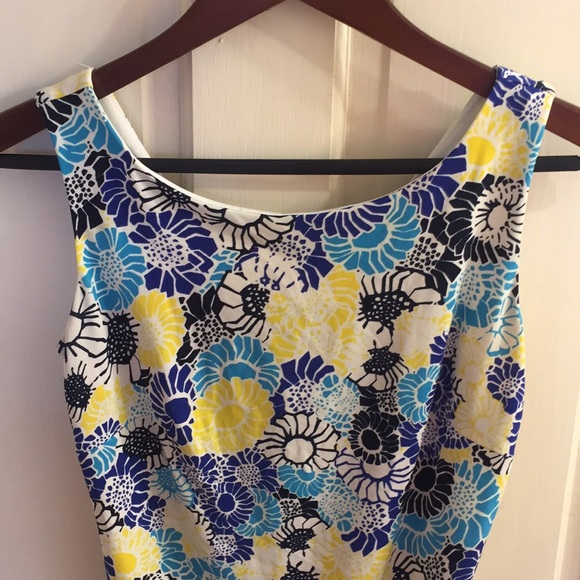 Blue and yellow floral dress - Picture 2 of 3